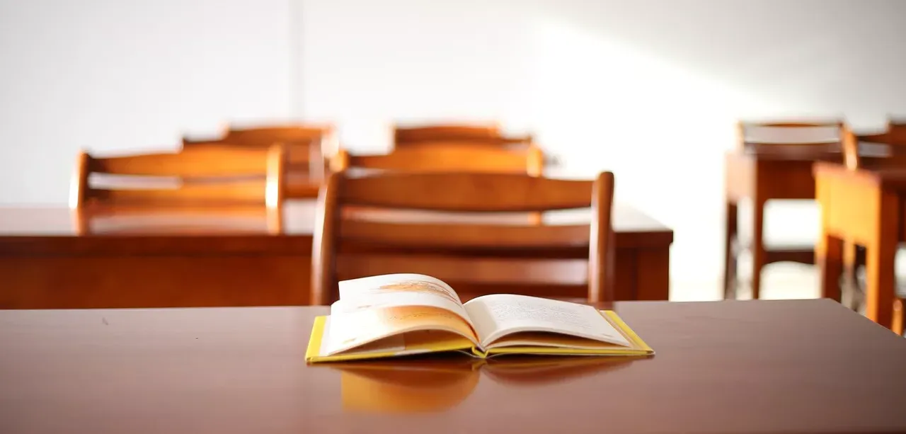 Classroom and book